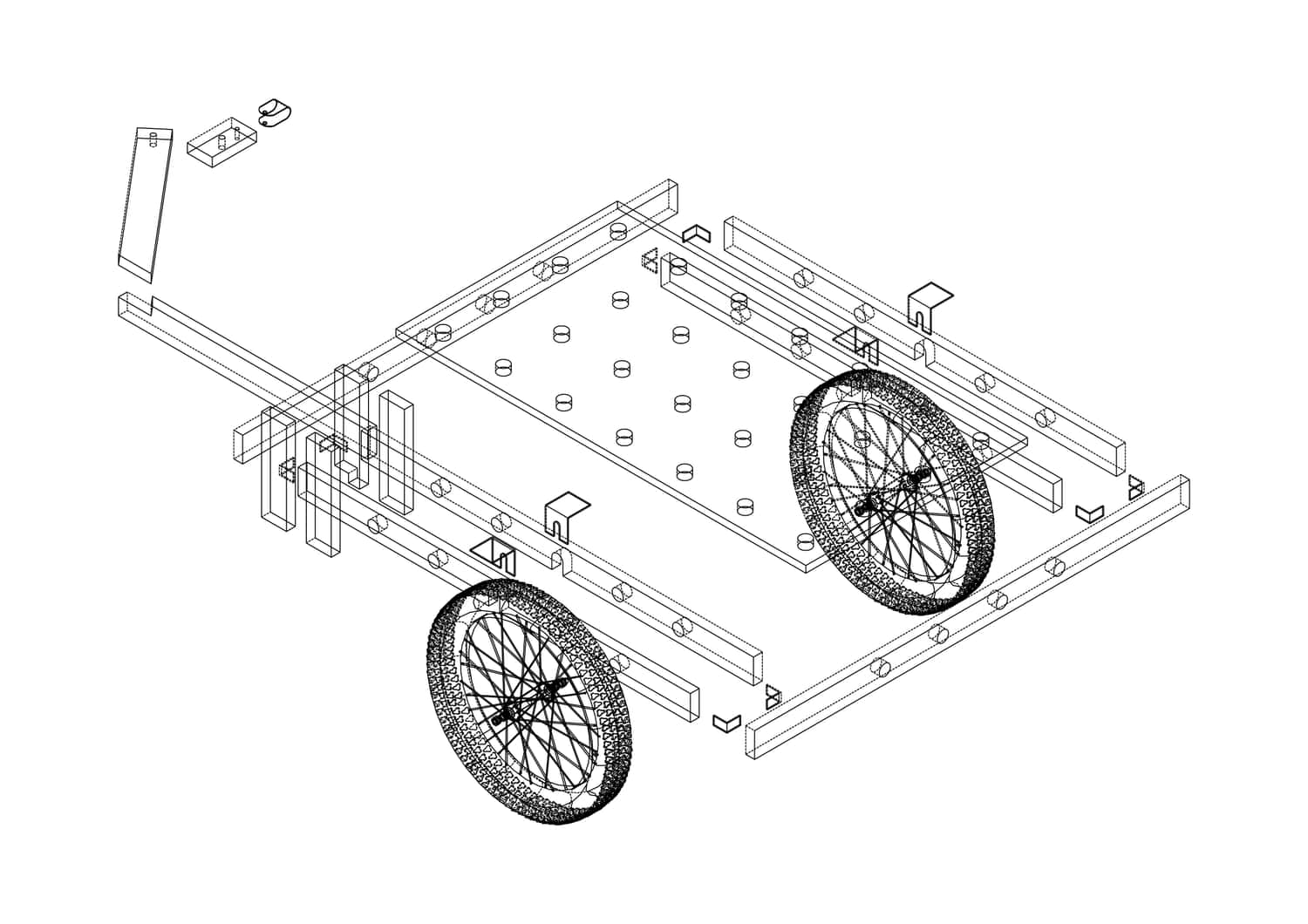 Exploded view from the construction guide.